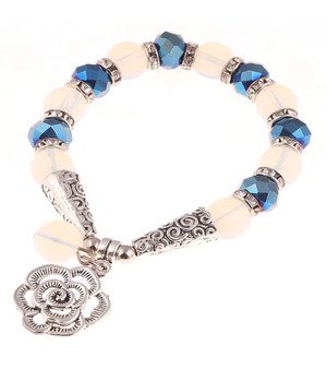 Beaded Silver Bracelets