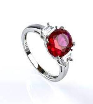 Silver Ruby Rings