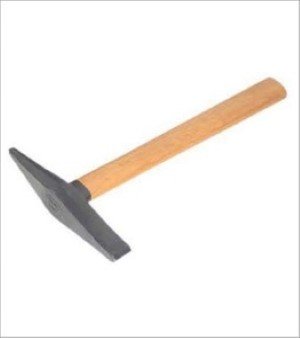 Chipping Hammer with wooden handle, Handle Color: Yellow