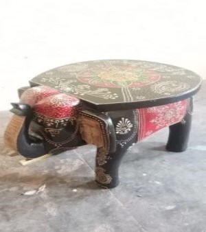Wooden Elephant Stool