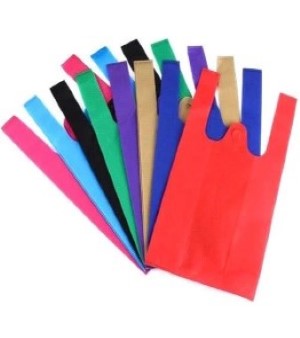 Nonwoven W Cut Carry Bag