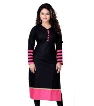 Plain Cotton Blend Kurti