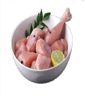 Raw Chicken Biryani Cut