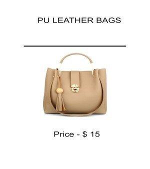 Ladies Pu Leather Handbag