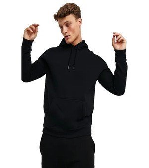 Plain Black Hoodie