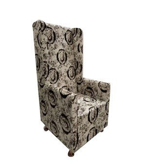 Printed High Back Maharaja Chair
