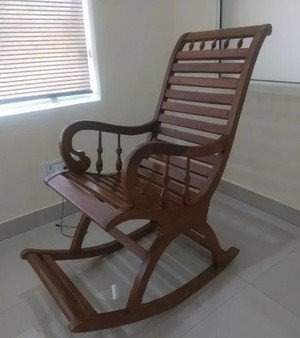 Teak Wood Rocking Chair