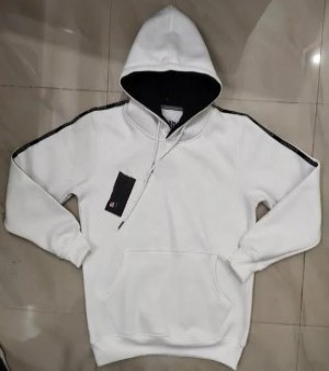 Mens White Winter Hoodie