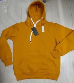 Mens Yellow Winter Hoodie