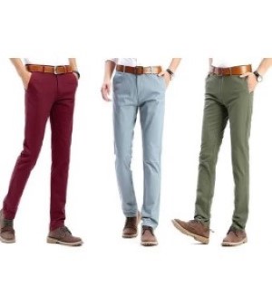 Mens Casual Cotton Trouser