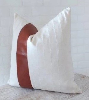 White Hand Made Cushion Cover