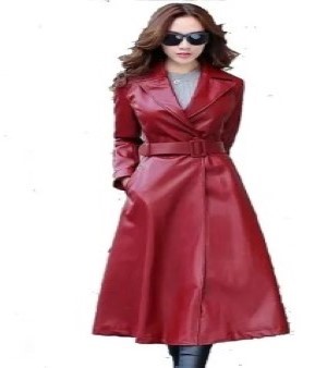 Ladies Red Leather Jacket