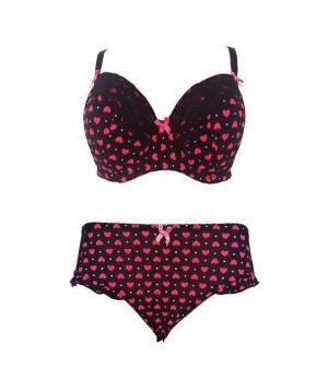 Ladies Printed Panty Bra Set