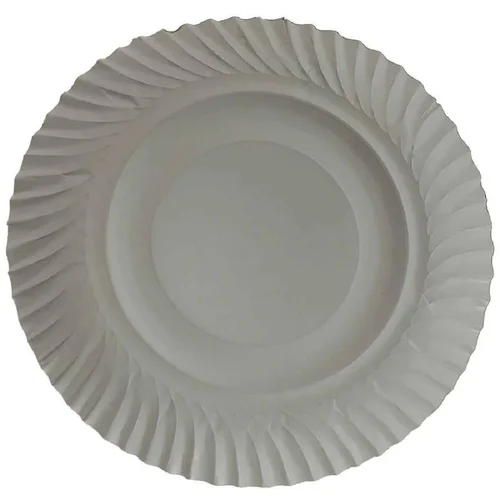 Disposable White Paper Plate