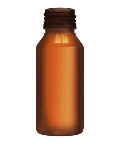 Round Amber Pet Bottle