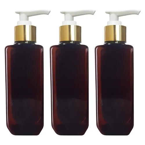 Amber Square Pet Bottle