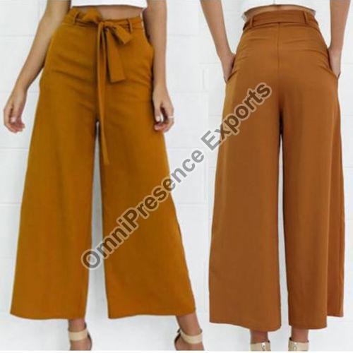 Ladies Brown Palazzo Pant