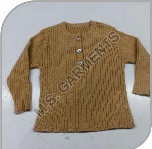 Full Sleeve Woolen Suede Ladies Cardigan