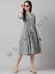 Printed Women Cotton Dress