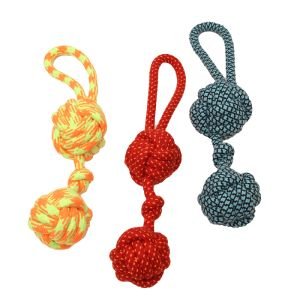 2 Ball Dog Rope Toy