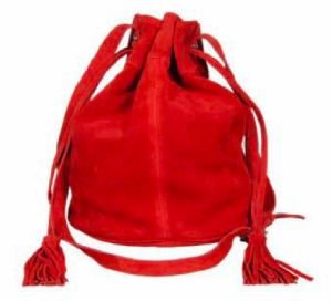 Ladies Buff Suede Leather Potli Bags
