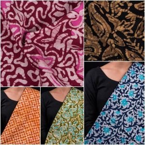 Cotton Batik Printed Fabric