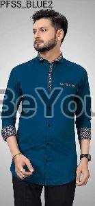 Mens Cotton Plain Shirt