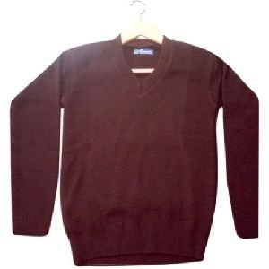 Brown School Uniform Sweater