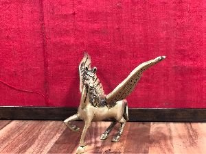 brass flying angel horse statue