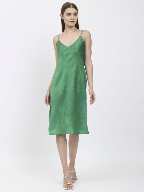 Green Ladies One Piece Dress