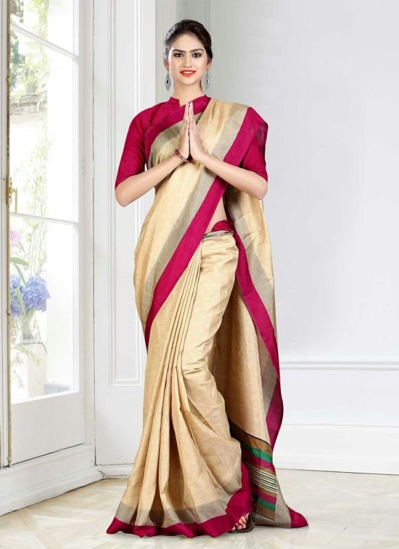 School Teacher Uniform Saree
