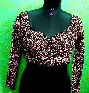Ajrakh Designer Celebrirty Cut Blouse Inspired By Sabyasachi