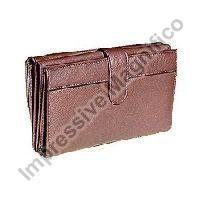 Black Leather Ladies Wallet