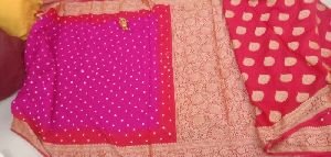 Art Silk Bandhani Saree