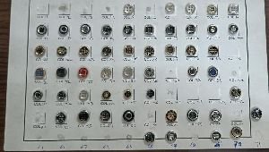 Fancy plastic button