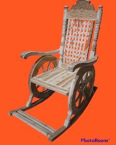 wooden rolling chair