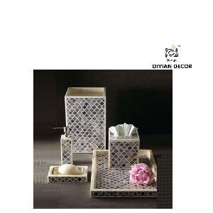 Bone Inlay Bathroom Set