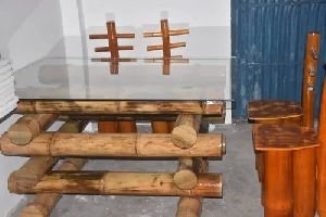Bamboo Dining Table Set