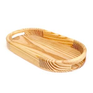 Oval Shape Wooden Tray