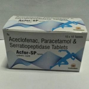Aceclofenac Paracetamol Serratiopeptidase Tablets