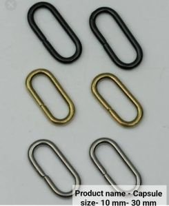 Metal Bag Oval Ring Buckle