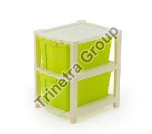 2 Layer Plastic Storage Drawer