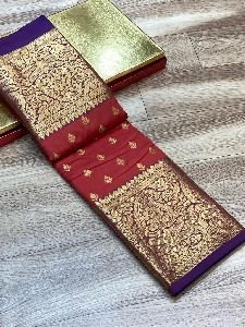 Handloom Kanchipuram Katan Silk Saree