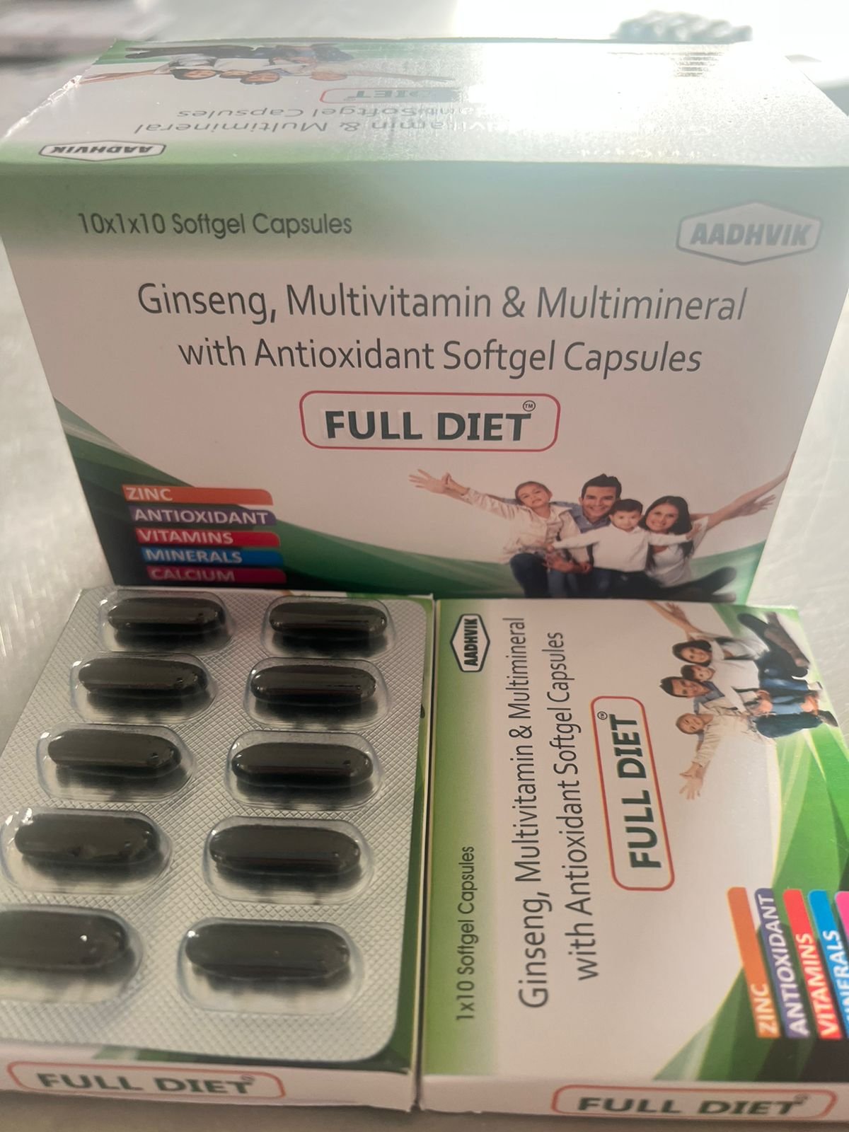 Ginseng, Multivitamin & Multimineral with Antioxidant Softgel Capsules