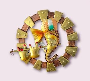 Metal Ganesh Wall Decor Frame