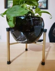 metal flower pot