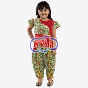 Girls Anghrakha Style Kurti Dhoti Set