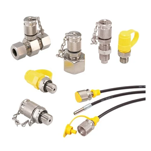 single touch coupling for cold testing