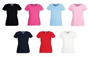 Ladies Round Neck T-Shirts
