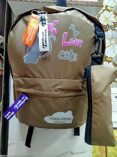 Girls Printed Polyester School Bag